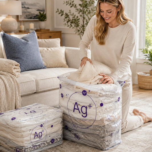 📦💨 Vacuum storage bags for duvets and clothes – save space! 🧺🔽
