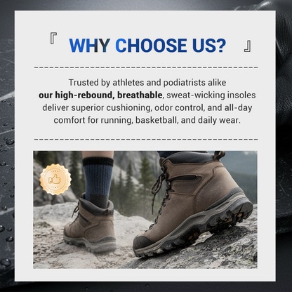 Professional Sport Insoles with Arch Support & Shock Absorption