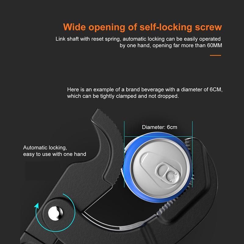 Multifunctional 12-inch Large Opening Universal Adjustable Wrench