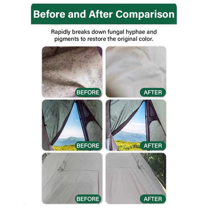 ✨Limited-time free cleaning cloths 🧹 First come, first served 🧴✨ 53% OFF! Outdoor Mildew Stain Cleaner – Spray on, wipes off mold instantly. Eco‑friendly, won‘t ruin waterproofing. Tent, awning, shower curtain – all like new! 🏕️💪