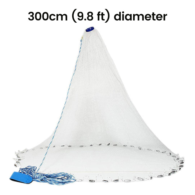 🎣⚓Easy-Throw Fishing Cast Net – Fast-Sinking Heavy-Duty Bait Net🌊