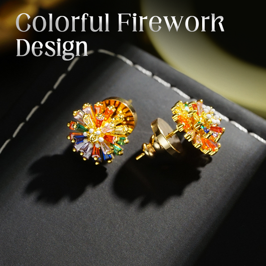 🔥While Supplies Last 50% OFF!🎉 Colorful Firework Stud Earrings for Women