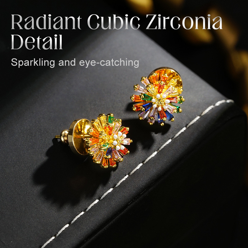 🔥While Supplies Last 50% OFF!🎉 Colorful Firework Stud Earrings for Women