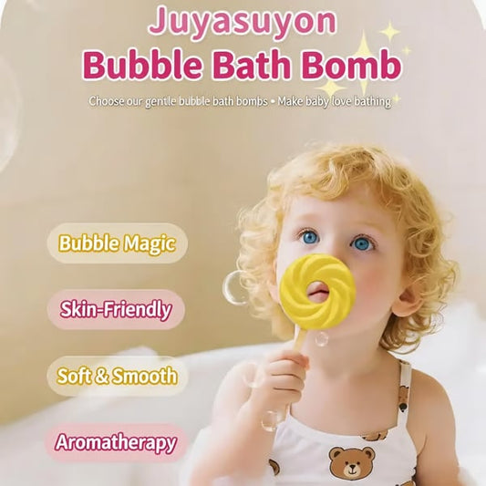 🎁Perfact Gift!🍭🫧 Lollipop Bath Bomb – Explodes into Colorful Bubbles & Leaves a Long-Lasting Fragrance 🧼🌸🍬