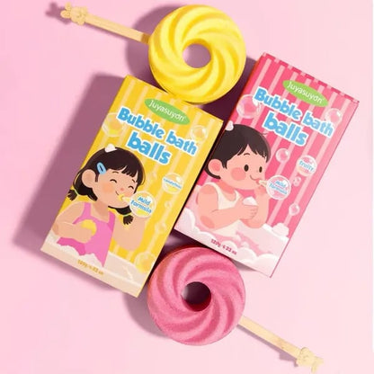 🎁Perfact Gift!🍭🫧 Lollipop Bath Bomb – Explodes into Colorful Bubbles & Leaves a Long-Lasting Fragrance 🧼🌸🍬