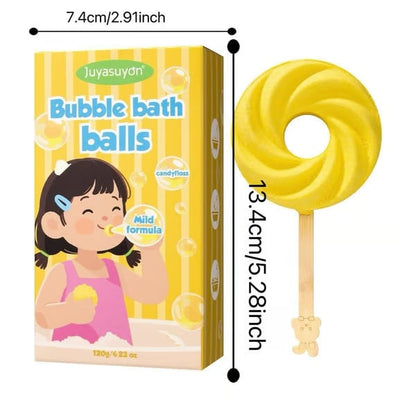 🎁Perfact Gift!🍭🫧 Lollipop Bath Bomb – Explodes into Colorful Bubbles & Leaves a Long-Lasting Fragrance 🧼🌸🍬