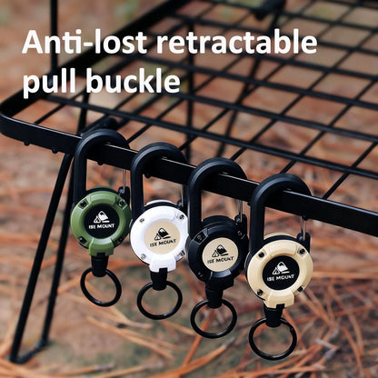 💥More Buy More Discount💥🏆Retractable Carabiner Keychain 🎣 – 65cm Steel Cord, Heavy-Duty Badge Reel, Lightweight EDC Tool for Keys, ID & Outdoor Use