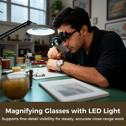 🔍 50% OFF NOW! ⏰ Precision LED Magnifier for Electronics & Crafts – Adjustable stand & 10X-20X zoom – Hands-free, bright light – perfect for soldering, watch repair or miniature painting 🛠️