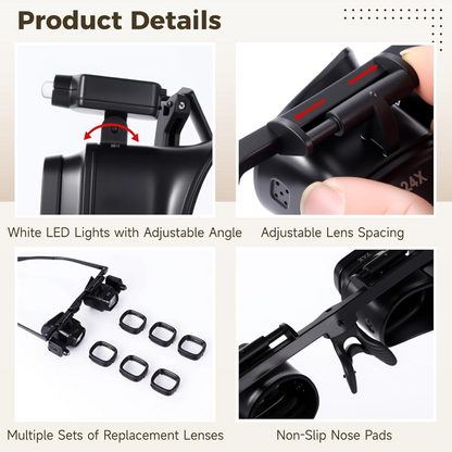 🔍 50% OFF NOW! ⏰ Precision LED Magnifier for Electronics & Crafts – Adjustable stand & 10X-20X zoom – Hands-free, bright light – perfect for soldering, watch repair or miniature painting 🛠️