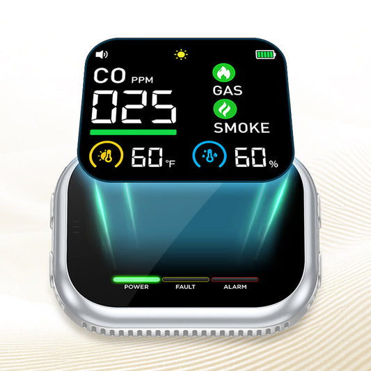 🎉Portable Multi-Gas Alarm with LCD Display & Battery Backup
