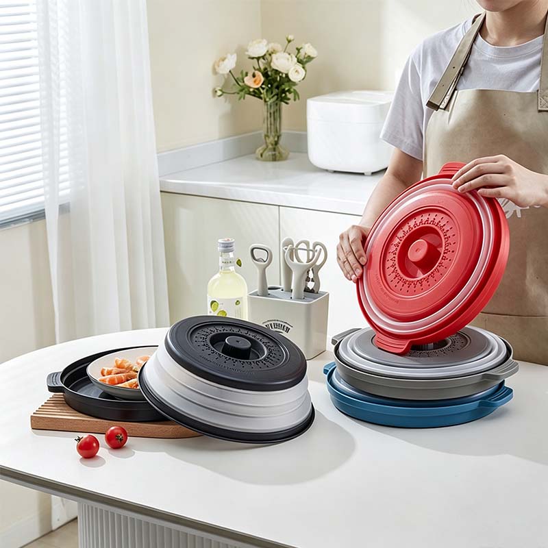 📢📢50% OFF !! ⏰Collapsible Microwave Cover with Base Mat💨