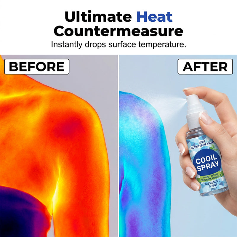 🥳2026 HOT SALE🥳💞50K+ SOLD!❄️💨 50% OFF! Long‑Lasting Cooling Spray – Instant icy blast, minty fresh. Beat the heat in seconds. Perfect for summer days & workouts! 🌞🧊