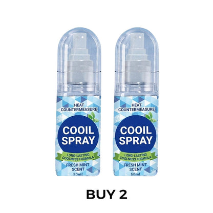 🥳2026 HOT SALE🥳💞50K+ SOLD!❄️💨 50% OFF! Long‑Lasting Cooling Spray – Instant icy blast, minty fresh. Beat the heat in seconds. Perfect for summer days & workouts! 🌞🧊