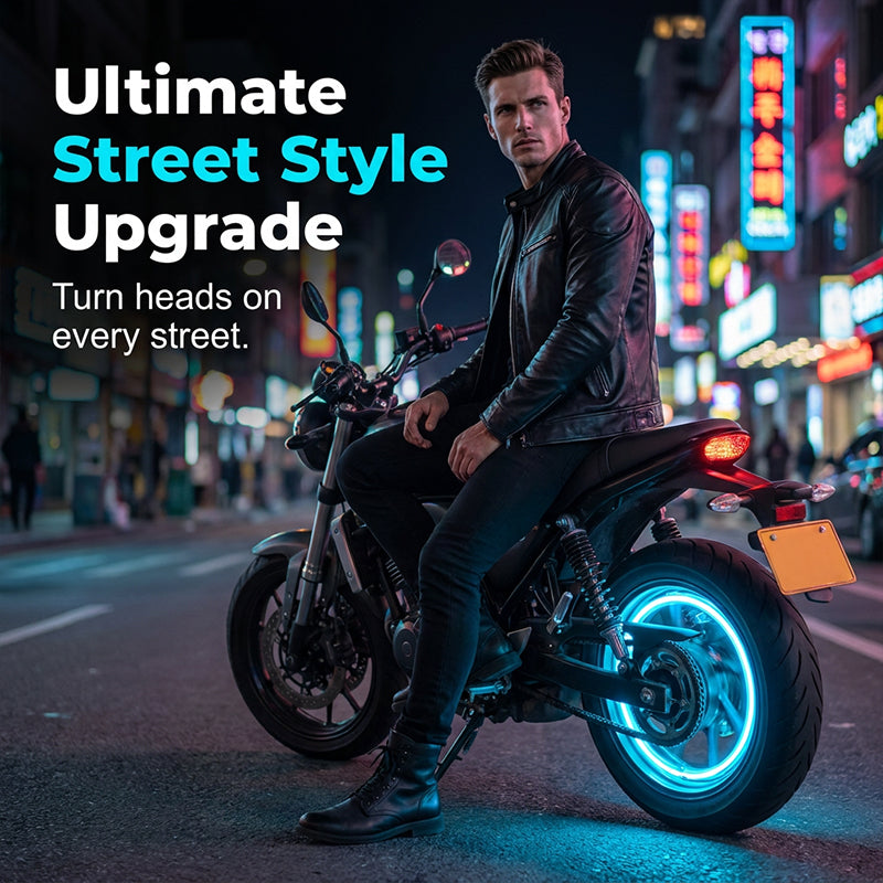Wire-Free Motorcycle Valve Cap Light