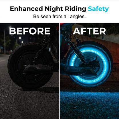 Wire-Free Motorcycle Valve Cap Light