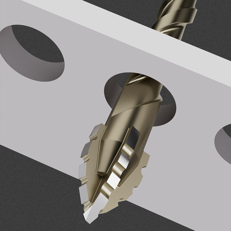 🔧 50% OFF NOW! ⏰ Four-Flute Sawtooth Eccentric Drill Bit 4-PC Set – Cuts through wood, plastic & soft metal – Ideal for drilling at angles or curved holes – durable & fast chip removal 🛠️
