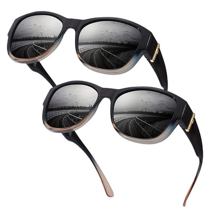 ☀️Big Sunglasses to Wear Over Glasses for Women