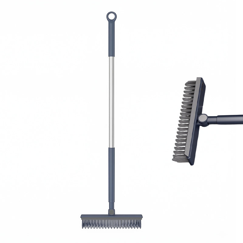 🧹 2-in-1 Grout & Corner Scrubber Brush with Squeegee