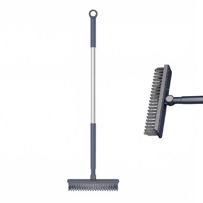 🧹 2-in-1 Grout & Corner Scrubber Brush with Squeegee