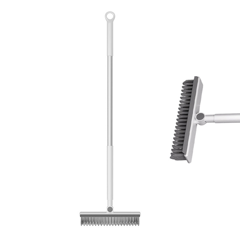 🧹 2-in-1 Grout & Corner Scrubber Brush with Squeegee