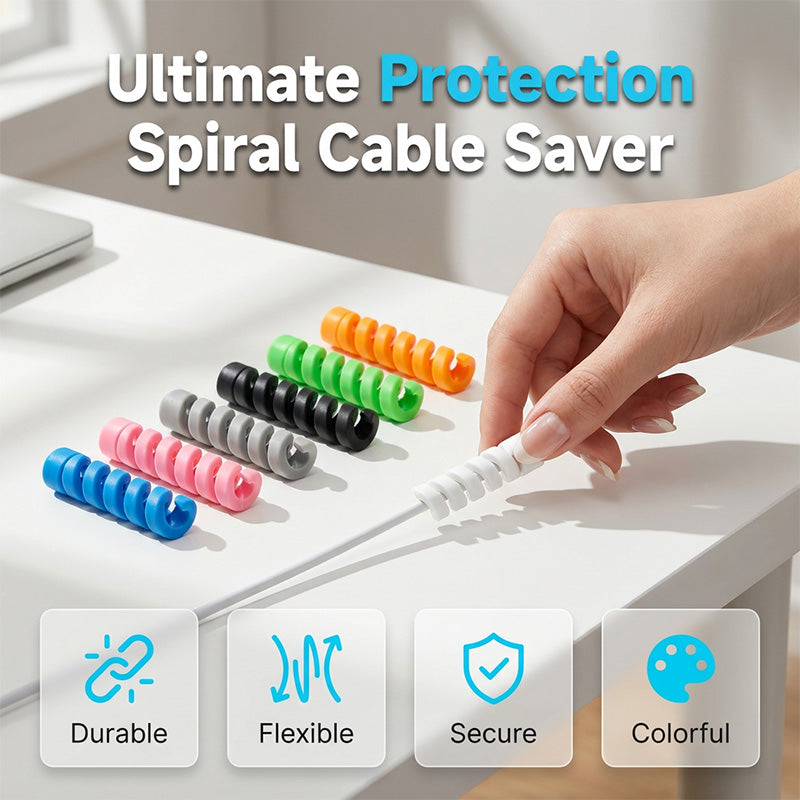 Spiral Cable Protector for Charging Cords