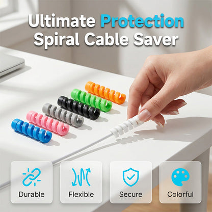 Spiral Cable Protector for Charging Cords