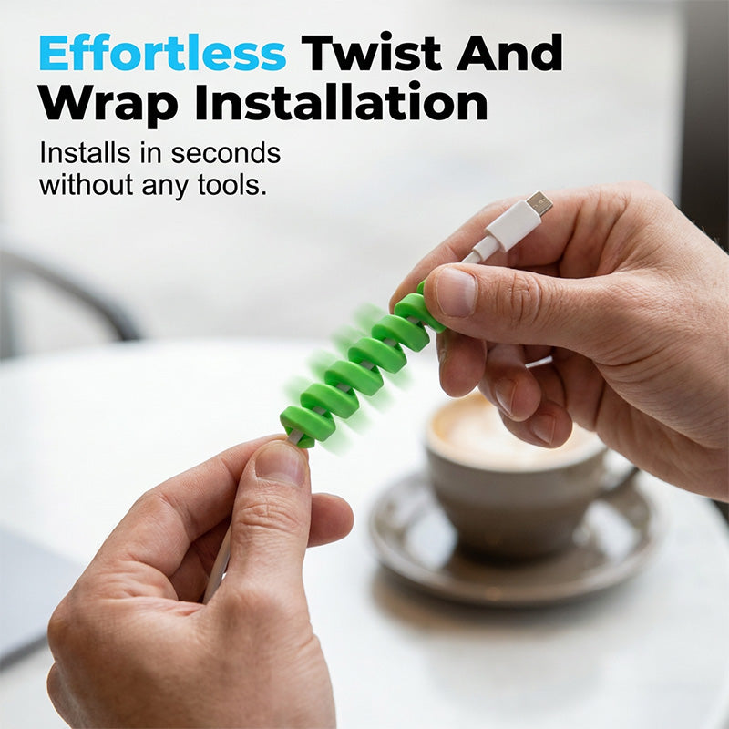 Spiral Cable Protector for Charging Cords