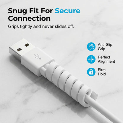Spiral Cable Protector for Charging Cords