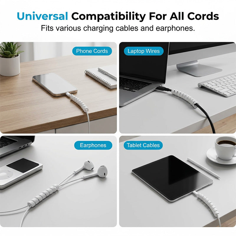 Spiral Cable Protector for Charging Cords