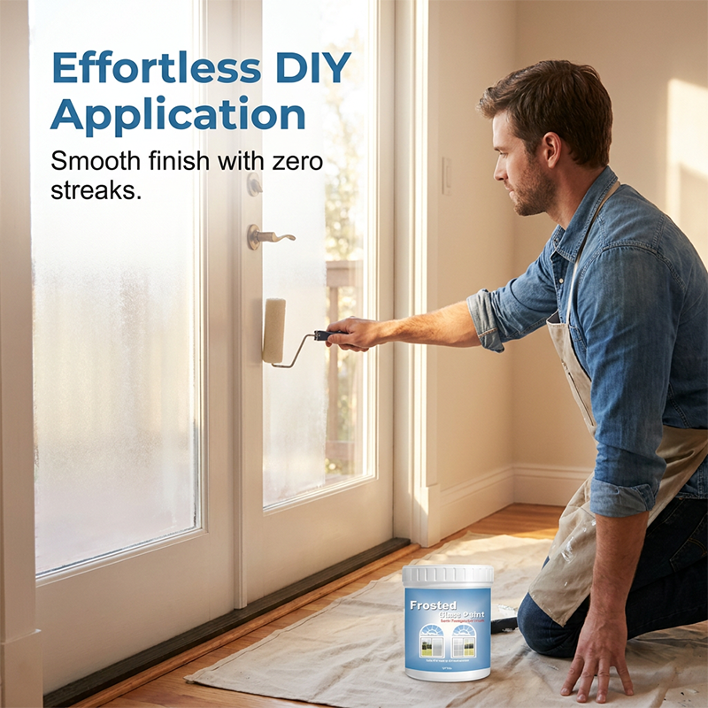 Frosted Glass Paint for Privacy