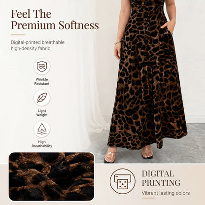 ⏳Time-Limited Special⏰Women's Elegant Leopard Print Lapel Dress – Chic, Flattering & Bold Statement Style 🥂