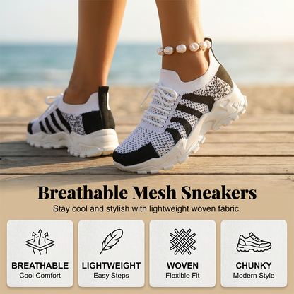 ✨Women's Breathable Casual Knit Sneakers– Style, Comfort & All-Day Support 👟💫