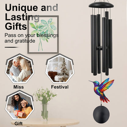 ⏳Time-Limited Special⏰Vintage Metal Memorial Wind Chimes – Soothing Melody, Rust-Resistant Aluminum, Retro Design ✨