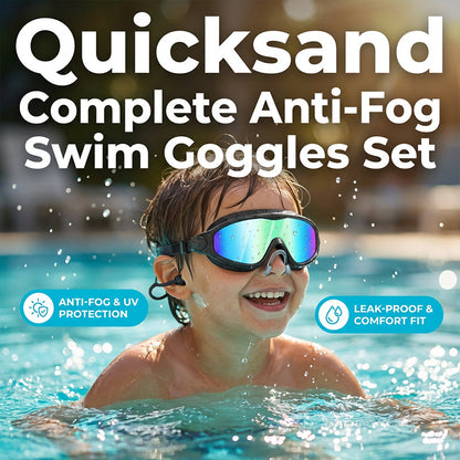 📢📢50% OFF !! ⏰Anti-Fog Swimming Goggles with Earplugs & Nose Clip