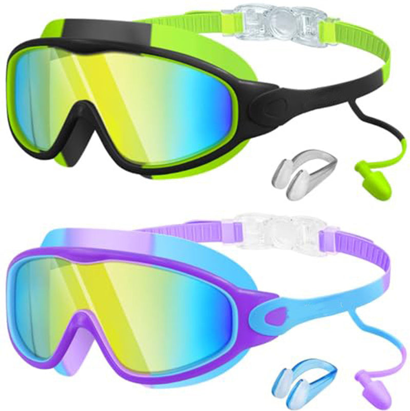 📢📢50% OFF !! ⏰Anti-Fog Swimming Goggles with Earplugs & Nose Clip