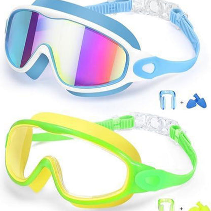 📢📢50% OFF !! ⏰Anti-Fog Swimming Goggles with Earplugs & Nose Clip
