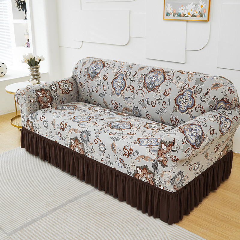 🎉 2026 Hot Sale!🛋️ High‑Stretch Sofa Slipcover‑Ruffled Hem & Full Protection ✨