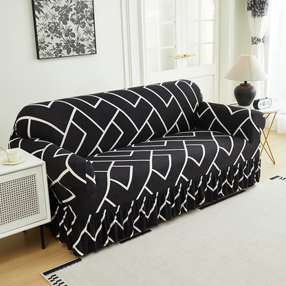 🎉 2026 Hot Sale!🛋️ High‑Stretch Sofa Slipcover‑Ruffled Hem & Full Protection ✨