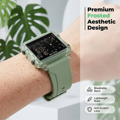 ⌚ 50% OFF NOW! 💧 Transparent Digital Watch – 50M Waterproof, Luminous Display & Hybrid Time – Style Meets Function ✨