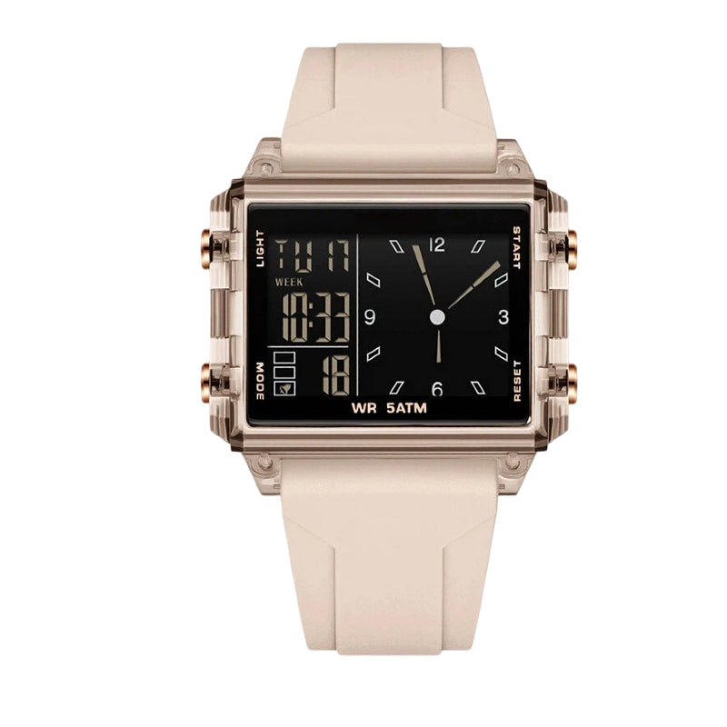 ⌚ 50% OFF NOW! 💧 Transparent Digital Watch – 50M Waterproof, Luminous Display & Hybrid Time – Style Meets Function ✨