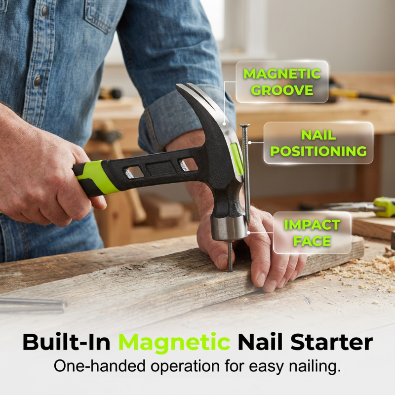 🔨🏗️ Heavy-Duty Multi-Purpose Claw Hammer – Trade-grade & heat-treated – Anti-slip grip, perfect for framing, demolition or DIY – durable and balanced 🛠️