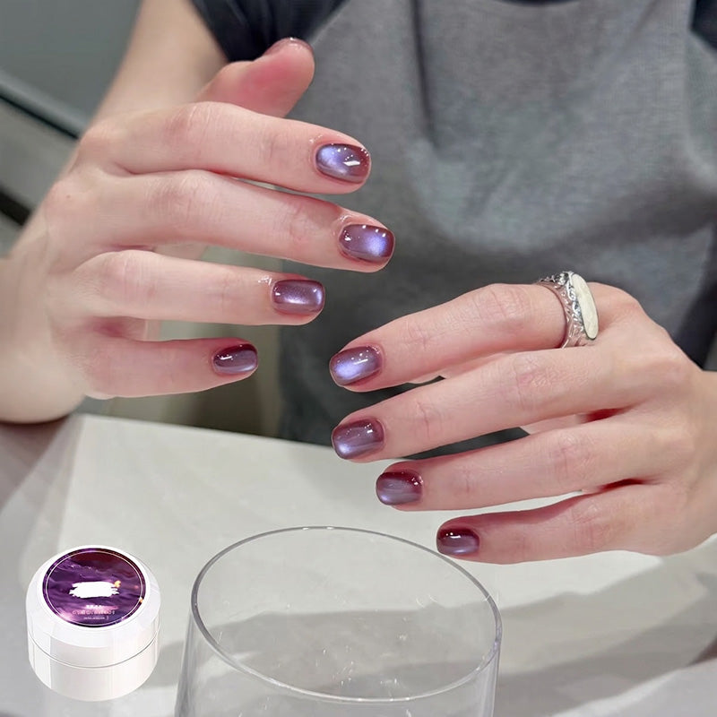 Spar Cat Eye Gel Polish Shiny Magnetic Glitter Nail Art Polish