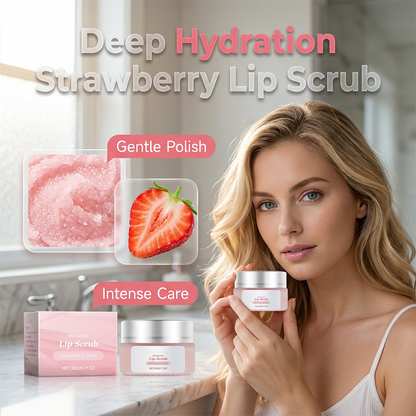 Gentle Exfoliating Strawberry Lip Scrub