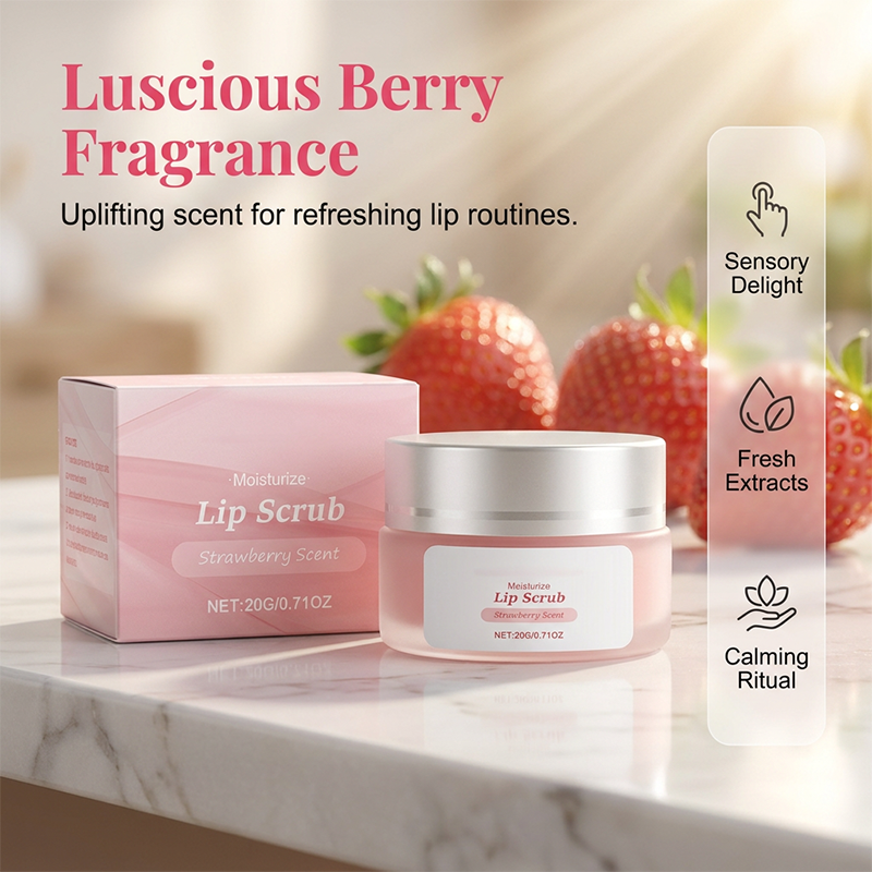 Gentle Exfoliating Strawberry Lip Scrub