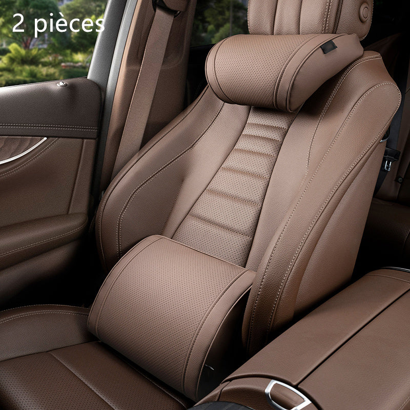 💺 Cool Mesh, Firm Support – Ergonomic Car Seat Cushion Set. Corrects Posture, Relieves Sciatica. Free UK Delivery