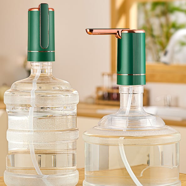 🚰 LIMITED-TIME 50% OFF! 💥 Automatic Dispenser Pump – Rechargeable, Foldable Spout, Universal Fit ✨