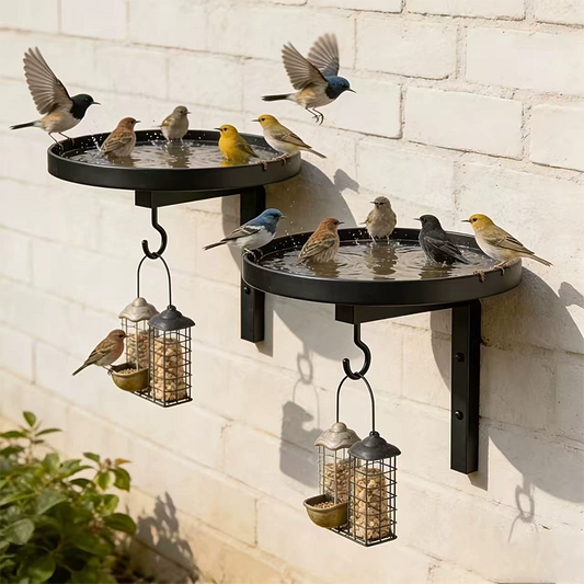 🌸LAST DAY SPECIAL PRICE!!🌸Wall-Mounted Metal Bird Bath Basin