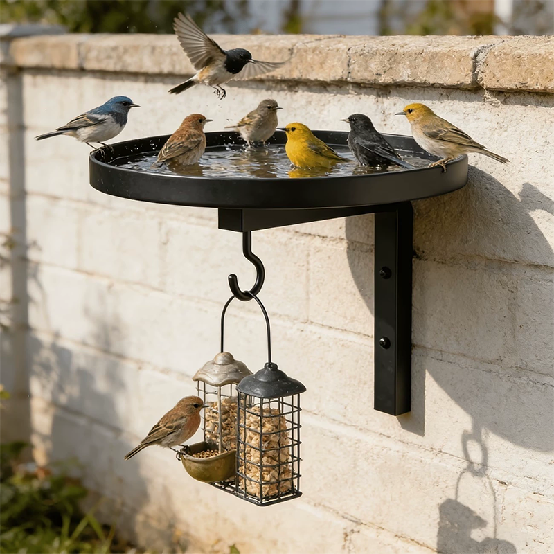 🌸LAST DAY SPECIAL PRICE!!🌸Wall-Mounted Metal Bird Bath Basin