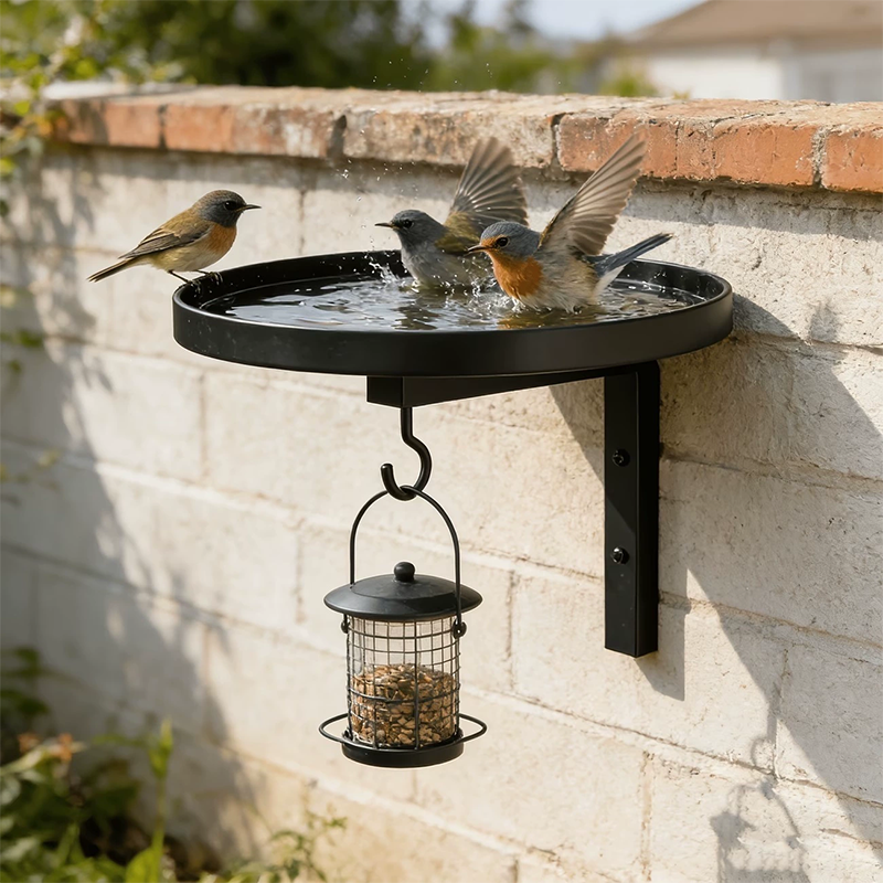 🌸LAST DAY SPECIAL PRICE!!🌸Wall-Mounted Metal Bird Bath Basin