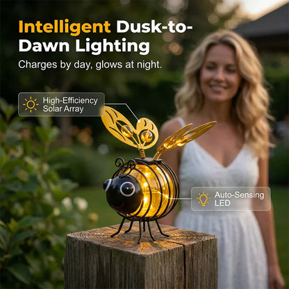 ⏳Time-Limited Special⏰Outdoor Hanging Solar Bee Light - Perfect Gift For Plant Lovers Moms Or Literally Anyone Who Smiles❤️
